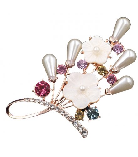 SB211 - Elegant Fashion Diamond Wedding Brooch